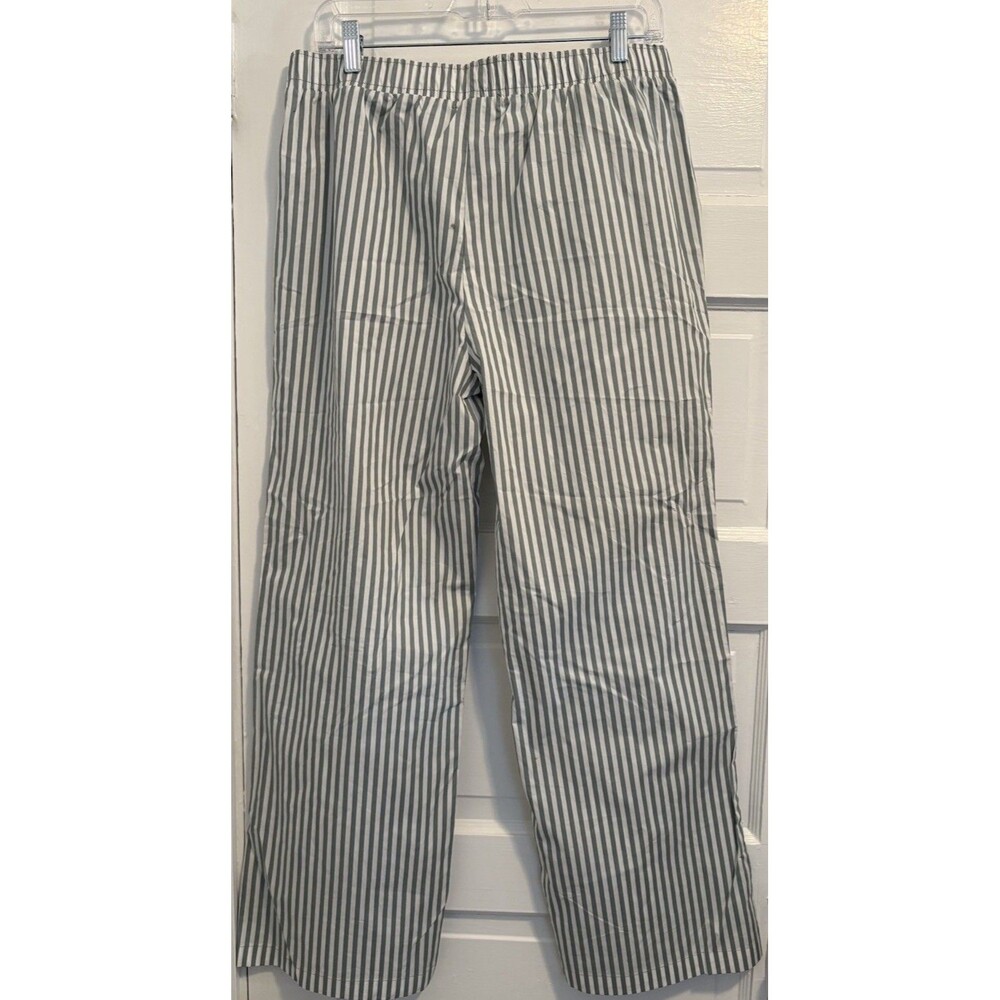 Happily Grey Boxer Pants Green and White Striped Size Large 100% Cotton - Picture 4 of 8